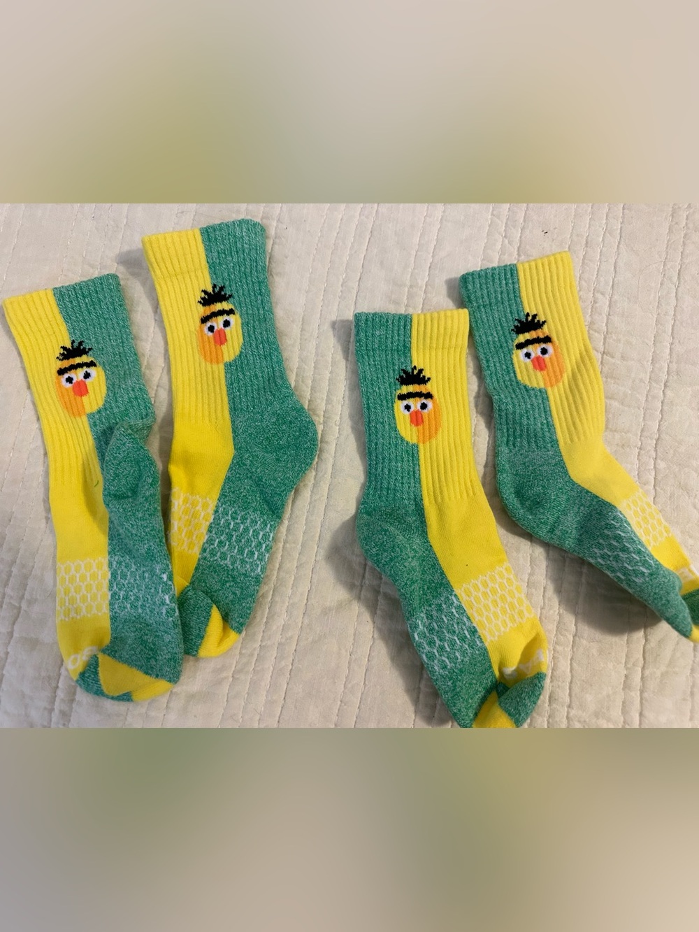 Bombas Seasame Street Bert Youth 2 pair Crew Socks